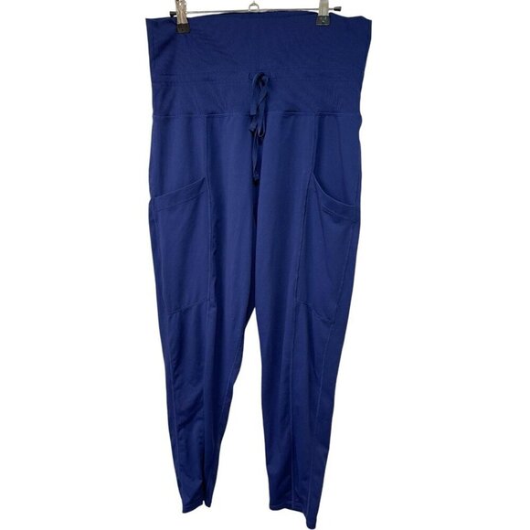 Fabletics Maj Pant ll Jogger Navy With Pockets Elastic Waist Women’s Size M - Picture 2 of 5